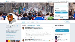 Edinburgh Marathon (@MrHairyHaggis) | Twitter