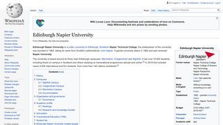 Edinburgh Napier University - Wikipedia