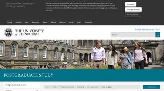 How to start your application | The University of Edinburgh
