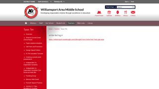 on line test log in - Williamsport Area School District