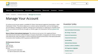 Manage Your Account | Edison International