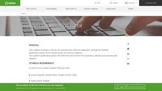 Suppliers Qualification Portal | Edison