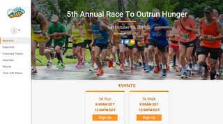 5th Annual Race To Outrun Hunger - RunSignup