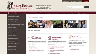 Thomas Edison State University | Resources for Current Students ...