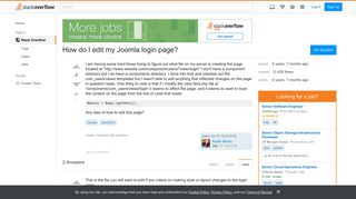 How do I edit my Joomla login page? - Stack Overflow