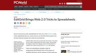 EditGrid Brings Web 2.0 Tricks to Spreadsheets | PCWorld