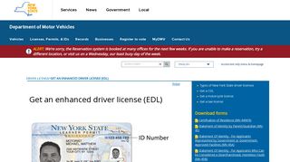 Get an enhanced driver license (EDL) | New York State Department ...