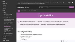 Sign into Edline | Blackboard Help