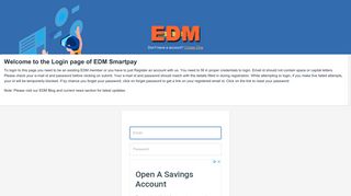 Login - What is EDM Smartpay