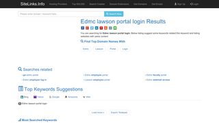 Edmc lawson portal login Results For Websites Listing - SiteLinks.Info