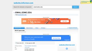 email.edmc.edu at WI. BIG-IP logout page - Website Informer