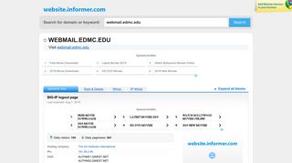 webmail.edmc.edu at WI. BIG-IP logout page - Website Informer