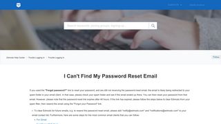 I Can't Find My Password Reset Email – Edmodo Help Center