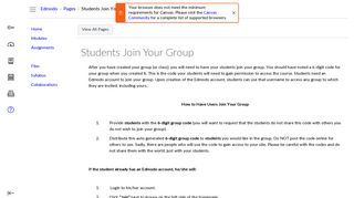 Students Join Your Group: Edmodo Basics - Canvas Instructure