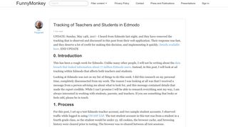 Tracking of Teachers and Students in Edmodo - FunnyMonkey