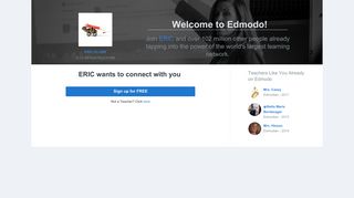 Join ERIC and over 100 million other people already ... - Edmodo