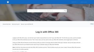 Log in with Office 365 – Edmodo Help Center