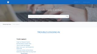 Trouble Logging In – Edmodo Help Center