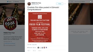 FBISD Film Fest on Twitter: 