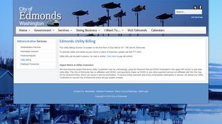 Utility Billing - City of Edmonds