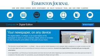 Edmonton Journal Products » Digital Edition