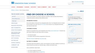 Find or Choose a School - Edmonton Public Schools