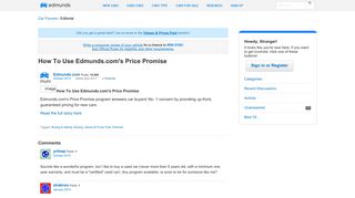 How To Use Edmunds.com's Price Promise — Car Forums at Edmunds.com