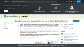 car - Does Edmunds get a kick-back from the use of Edmunds Price ...