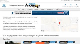 Anderson Honda - Edmunds Price Promise
