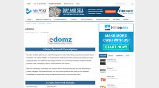 eDomz(Closed) | AdsWiki - Ad Network Listing, Reviews, Payment ...