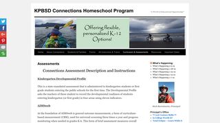Assessments | KPBSD Connections Homeschool Program