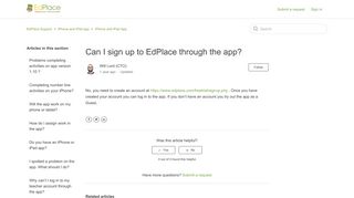 Can I sign up to EdPlace through the app? – EdPlace Support