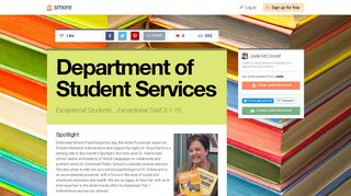 Department of Student Services | Smore Newsletters for Education