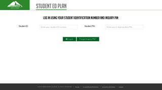 Student Education Planner Login Page - Green River College