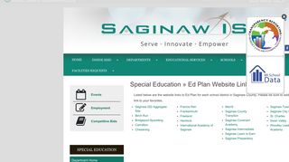 Ed Plan Website Links • Page - Saginaw ISD