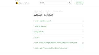 Account Settings – Edpuzzle Help Center