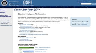 Education Data System (EDS) - OSPI