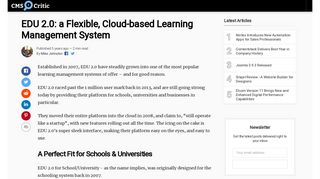 EDU 2.0: a Flexible, Cloud-based Learning Management System