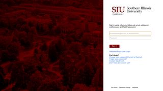 Sign In - SIU Carbondale Jobs - Southern Illinois University