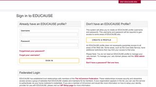 Sign in to EDUCAUSE - EDUCAUSE - EDUCAUSE Library