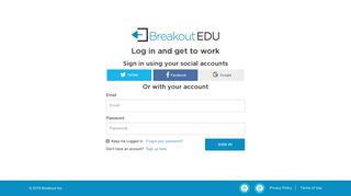 Breakout EDU | Login - Breakout EDU Platform