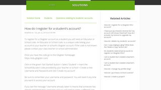 How do I register for a student's account? : Glogster Help Center