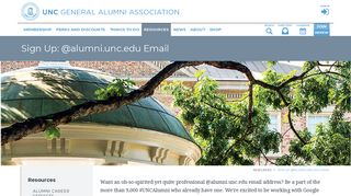 Sign Up: @alumni.unc.edu Email | UNC General Alumni Association