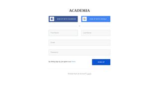 Sign Up - Academia.edu