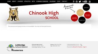 Schalk, Chris - Chinook High School - Lethbridge School District No. 51