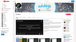 Edublogs - YouTube