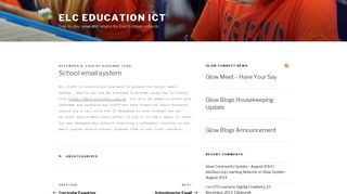 School email system – ELC Education ICT - eduBuzz