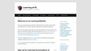 Learning at PL | The latest updates from our classrooms… - eduBuzz.org