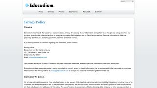 Educadium - Privacy Policy