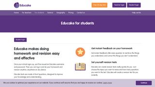 Educake for students | Educake - Online Formative Assessment for ...